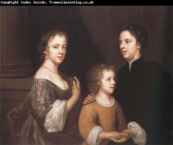 Mary Beale Self-Portrait with her Husband,Charles,and their Son,Bartholomew